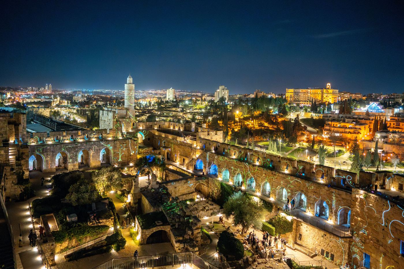 Tower of David, Jerusalem, at night